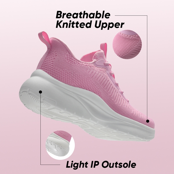 [ActiveFlow] Women's Comfortable Lifestyle Sneakers - PINK - 5